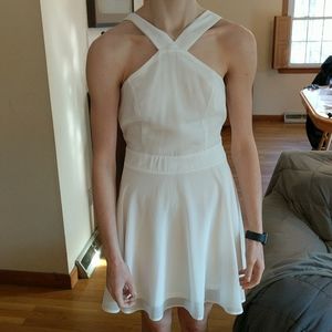 White cocktail dress